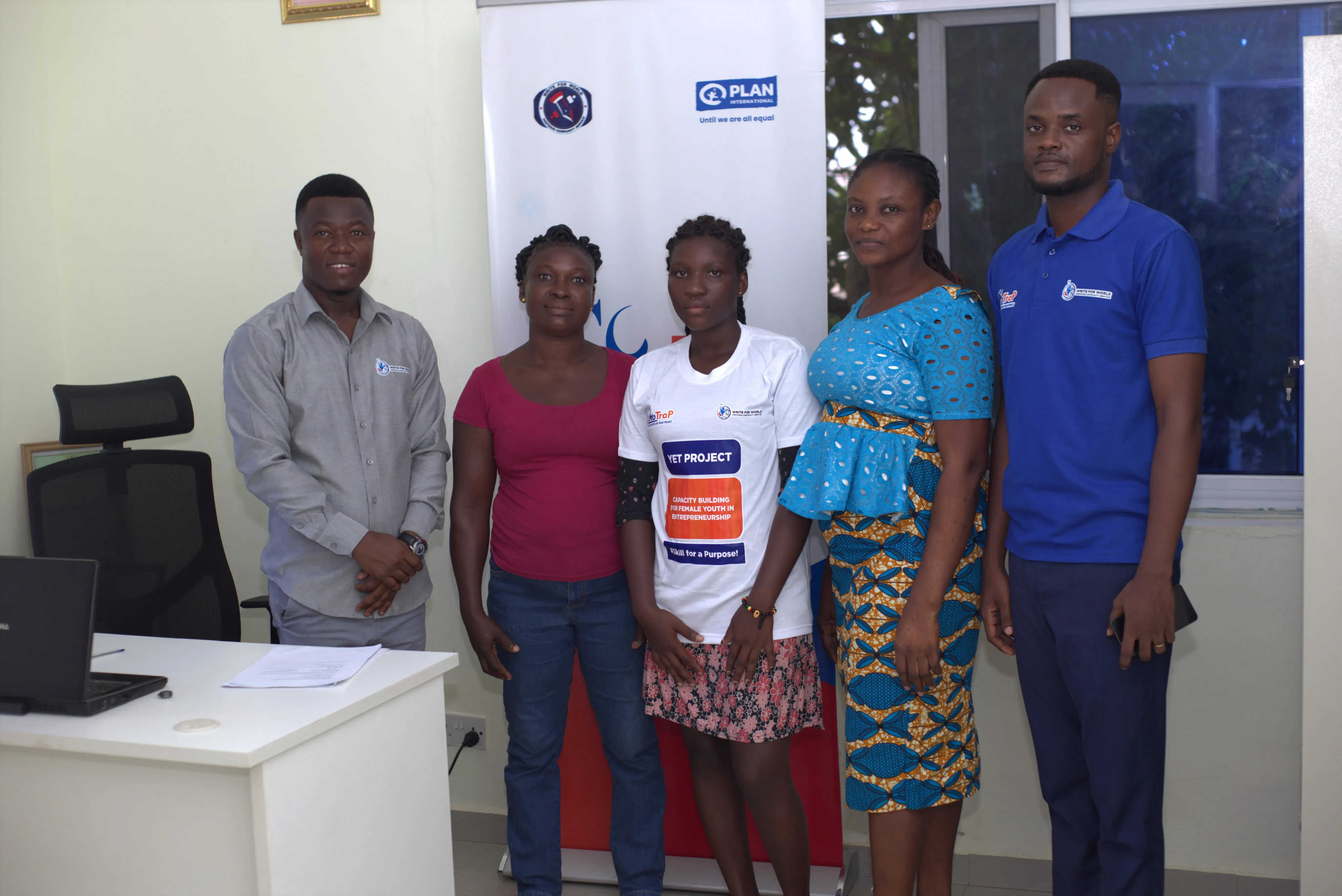 Parents signs consent form on behalf of their ward for free training